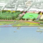 The northern section of Bushwick Inlet Park from North 13th Street to North 9th Street may be just a pipe dream.
